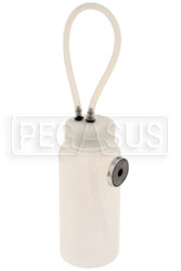 Brake Bleeder Bottle with Magnet and Hose Drainback Fitting