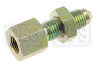 1/8 NPT Female to 4AN Male Bulkhead Connector, Steel