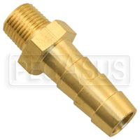 1/8 NPT to 3/8 Hose Barb Fitting, Brass - Straight