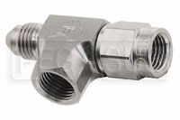 Brake Pressure Tee, 3AN Female to 3AN Male, Female M10x1.0