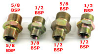BSP Male to BSP Male Adapter, Steel