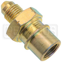 Female 10 x 1.0mm Metric Concave Seat to 3AN Male, Steel