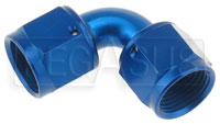 AN Female Swivel to Female Swivel 90' Elbow, Bent Tube Style