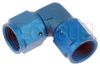 AN Female Swivel to Female Swivel 90' Elbow, Forged Aluminum