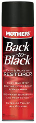 Mothers Aerosol Back-to-Black Trim Restorer, 10oz