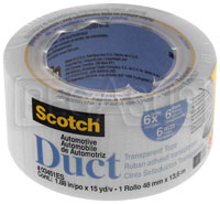 Clear Racers Tape, 1.88" x 9 Yard Roll