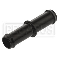 3/8 Straight Hose Joiner, Black Aluminum