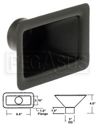 Air Inlet, Extra-Small Rectangle, 6 x 3.5 inch, for 3" Hose