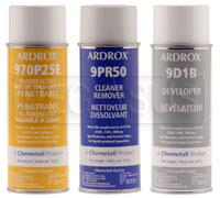 Fluorescent UV Dye Penetrant Crack Testing Kit