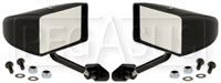 Club Series Rectangular Flat Lens Mirrors, Nylon, Pair