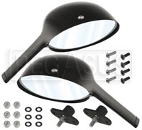 Professional Series Elliptical Mirror, Carbon Fiber, Pair