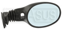 Vitaloni Concept V Mirror, Black - Flat Lens