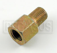 1/8 NPT Female to 1/8 BSP Male Pressure Gauge Adapter, Brass