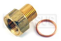 M16x1.5 Mechanical Temperature Gauge Adapter, Brass