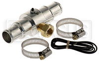 Inline Temp Gauge Adapter for 1 - 1.25" Hose, 3/8 NPT Female