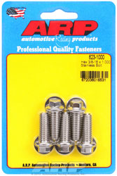 ARP 3/8-16 x 1.000 Stainless Steel Bolt, 3/8" Hex Head, 5-pk