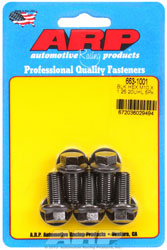 ARP M10 x 1.25 x 20 Hex Head Black Oxide Bolt, 5-Pack