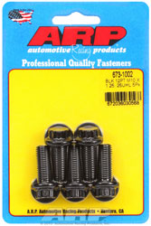 ARP M10 x 1.25 x 25 12 Point Head Black Oxide Bolt, 5-Pack