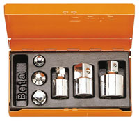 Beta Tools 902R/C6 Set of 6 Socket Drive Adapters, 1/4, 3/8, 1/2, 3/4 Inch