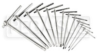 Beta Tools 951/S14 14-Piece Sliding T-Handle Hex Wrench Set, Metric