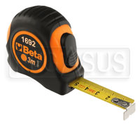 Beta Tools 1692/3 Auto-Retracting Metric Measuring Tape, 3 M