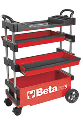Beta Tools C27S-R Outdoor Folding Tool Trolley, Red