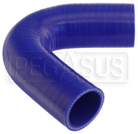 Blue Silicone Hose, 1 1/2" I.D. 135 degree Elbow, 4" Legs