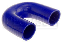 Blue Silicone Hose, 1 3/4" I.D. 180 degree Elbow, 4" Legs