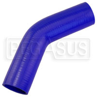 Blue Silicone Hose, 2 1/4" I.D. 45 degree Elbow, 6" Legs