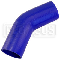 Blue Silicone Hose, 3 1/4" I.D. 45 degree Elbow, 6" Legs