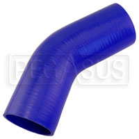 Blue Silicone Hose, 3 1/2" I.D. 45 degree Elbow, 6" Legs