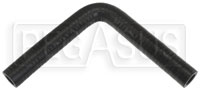 Black Silicone Hose, 5/8" I.D. 90 degree Elbow, 6" Legs