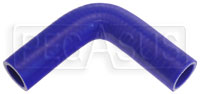 Blue Silicone Hose, 1" I.D. 90 degree Elbow, 4" Legs