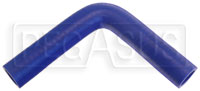 Blue Silicone Hose, 1" I.D. 90 degree Elbow, 6" Legs