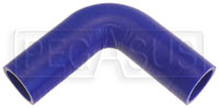 Blue Silicone Hose, 1 1/4" I.D. 90 degree Elbow, 4" Legs