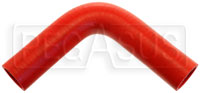 Red Silicone Hose, 1 3/8" I.D. 90 degree Elbow, 6" Legs