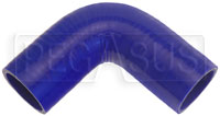 Blue Silicone Hose, 1 3/4" I.D. 90 degree Elbow, 4" Legs