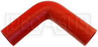 Red Silicone Hose, 1 3/4" I.D. 90 degree Elbow, 6" Legs