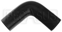 Black Silicone Hose, 2 1/4" ID 90 degree 6" Legs