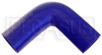 Blue Silicone Hose, 2 1/4" ID 90 degree 6" Legs