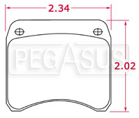 PFC Racing Brake Pads, FF, Lockheed LD19 (PD26/11)