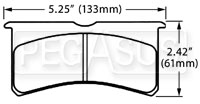 Hawk Brake Pad, Wilwood Superlite Bridge Bolt