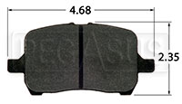 Hawk Brake Pad, Cobalt, G6, Saturn Ion Redline (D1028)