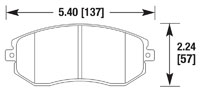 Hawk Brake Pad, Scion FR-S, Subaru (D1539)