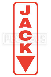 Die-Cut Vinyl "Jack" Decal, Rectangular