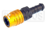 Quick-Disconnect Socket to 6AN Hose Barb, Buna-N Seal