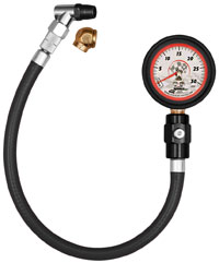 Longacre 2" Glow In Dark Tire Pressure Gauge, 0-30 psi