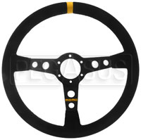 MOMO Model 07 Steering Wheel, Black, Suede, 350mm
