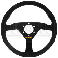 MOMO Model 78 Steering Wheel, Black, Suede, 330mm