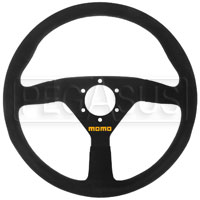 MOMO Model 78 Steering Wheel, Black, Suede, 350mm